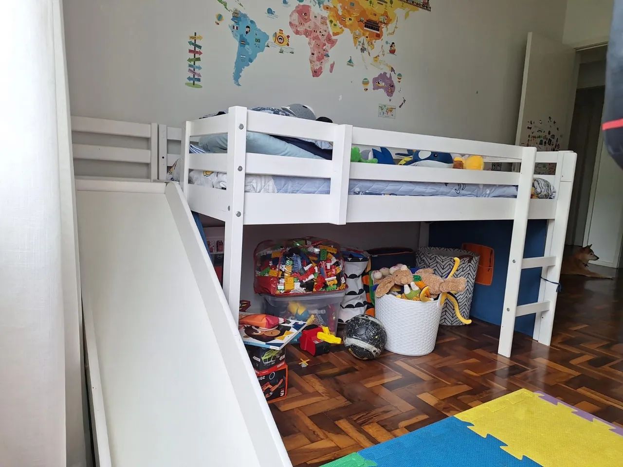 Cama infantil com escorregador (sem colchão) - Foto 3