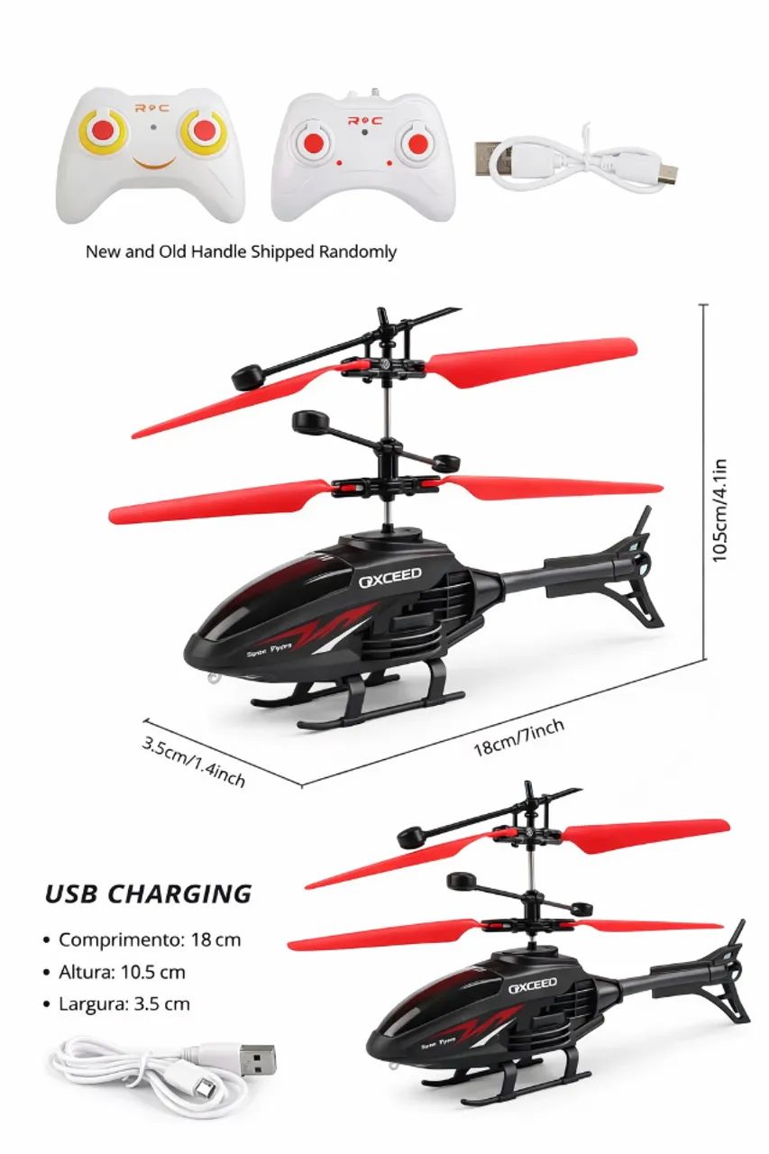 Helicóptero com Controle de Remoto Elétrico - Foto 4