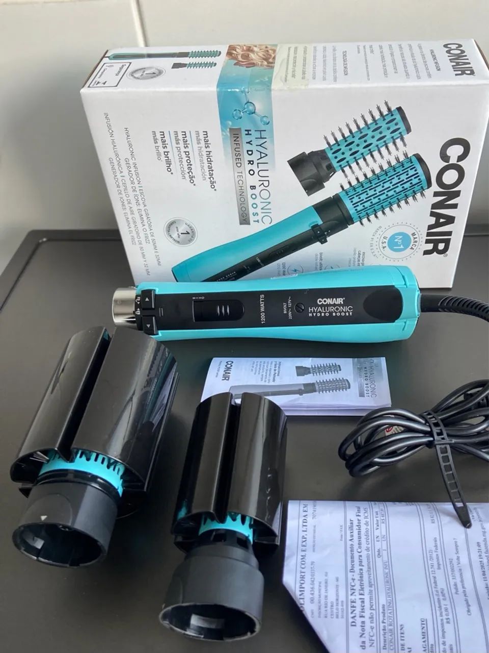 Escova Secadora Rotativa Rotating Hyaluronic Conair - Polishop - Foto 3