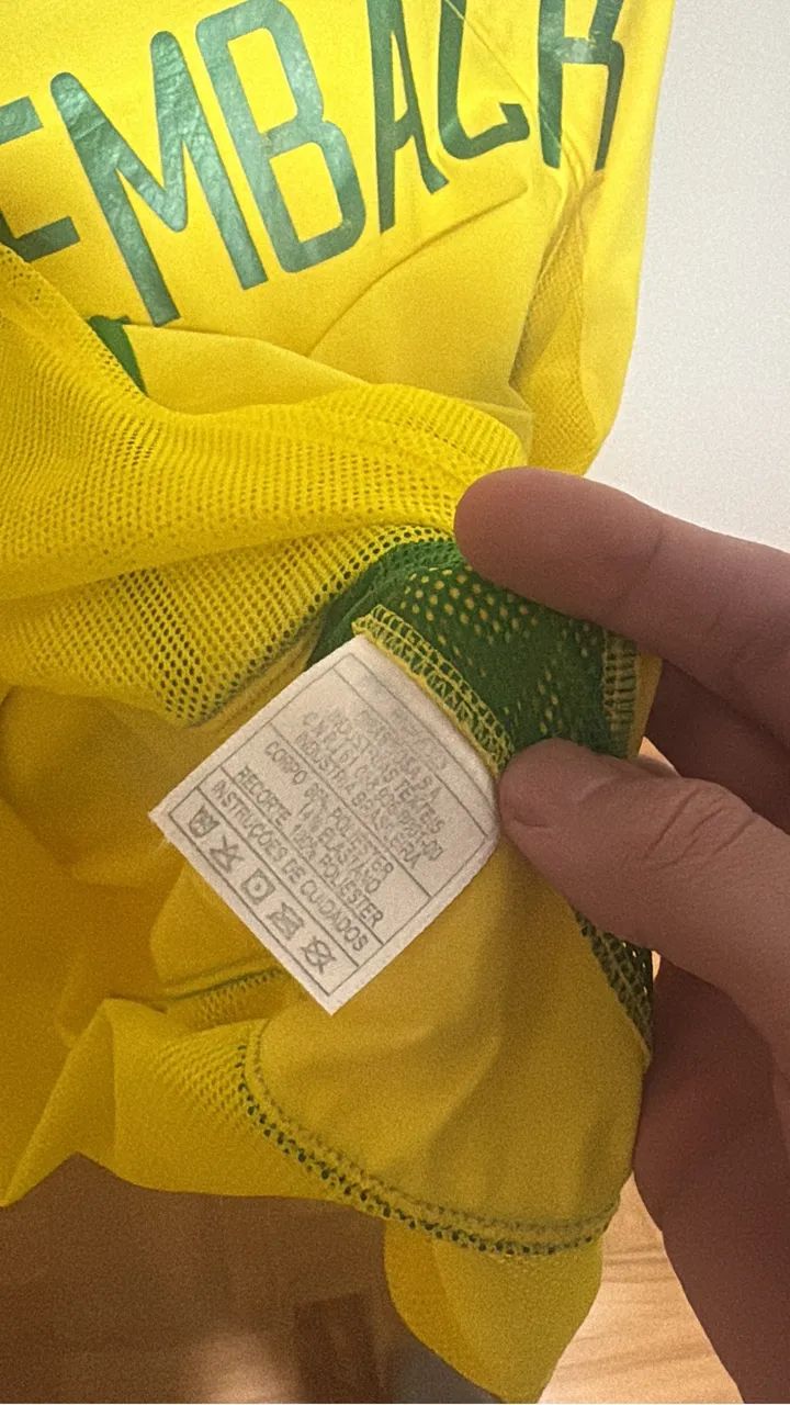 Camisa Seleção Brasil 2002 - 2004 de Jogo - Foto 5