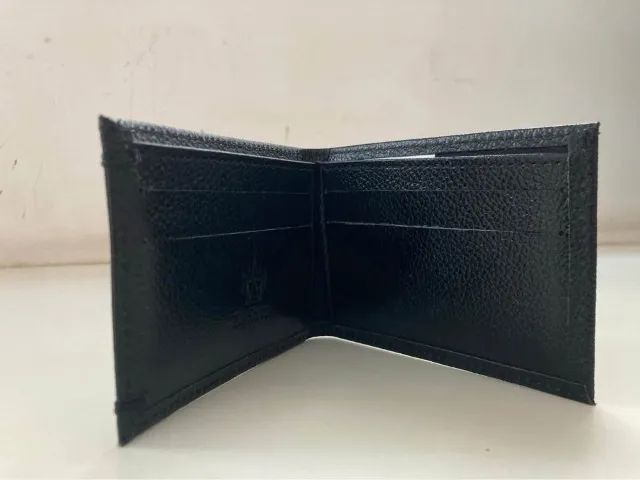 Carteira em Couro Preto - Foto 4