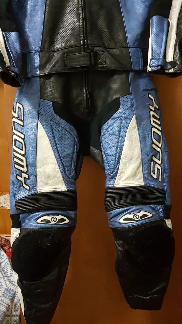 Macacão em couro legítimo p/motociclista de alta qualidade e performance  - Foto 2