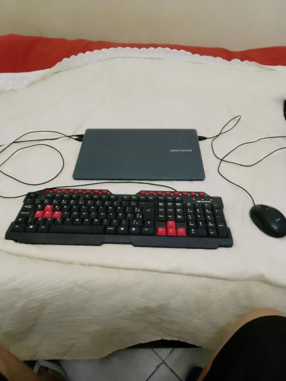 Multilaser Notebook with Used Gaming Keyboard and Mouse READ64312419592833123