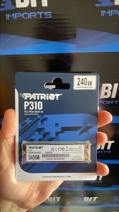 SSD M.2 240GB Nvme | Patriot | Novo Lacrado | Gen 3x4