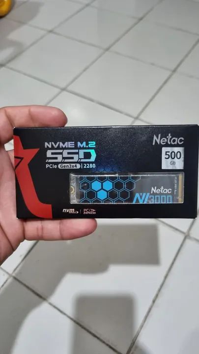 SSD NVMe M.2 Netac N3000 500GB PCIe Gen3x4