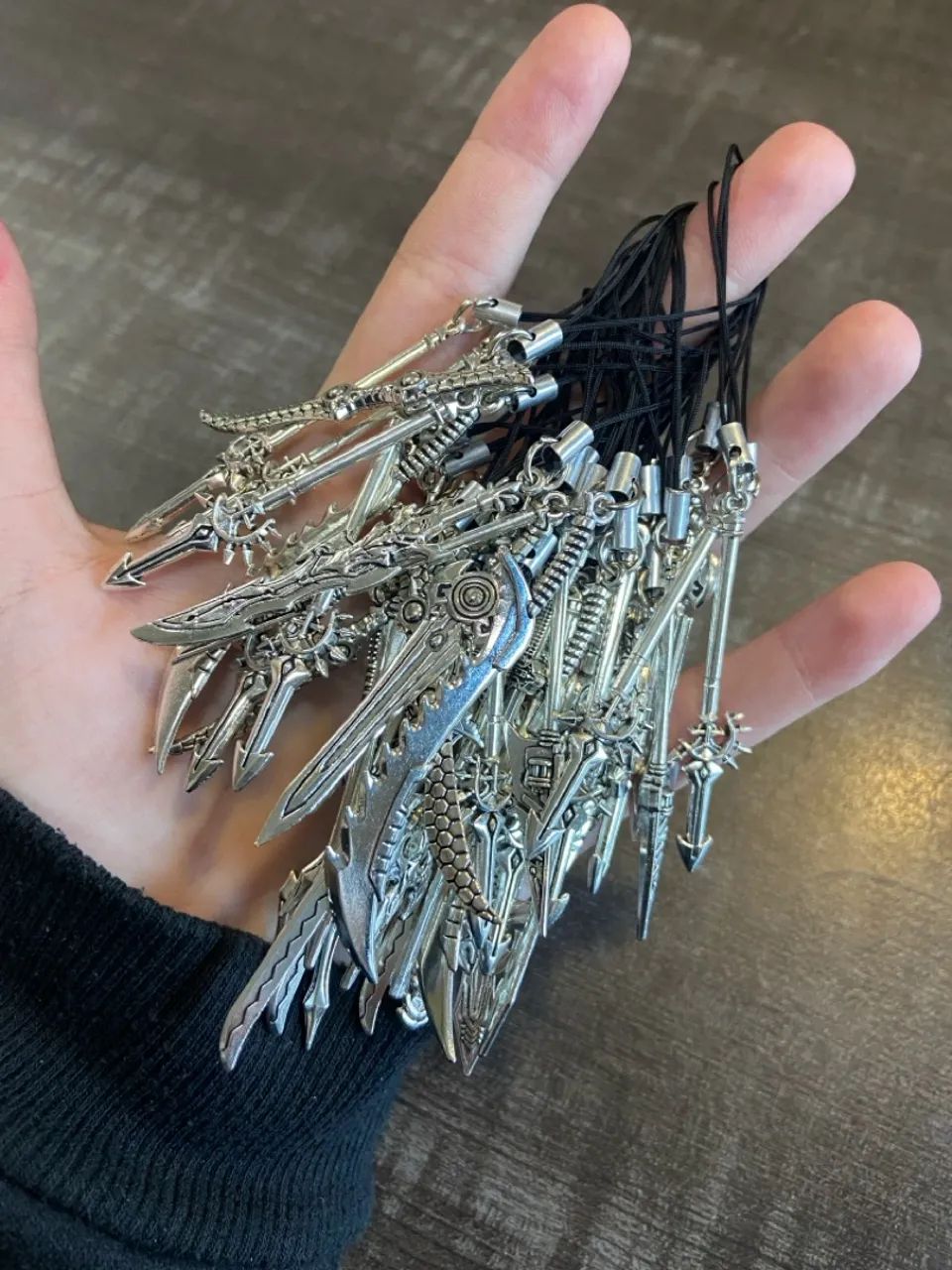 Chaveiros Pingentes de Espada Miniaturas