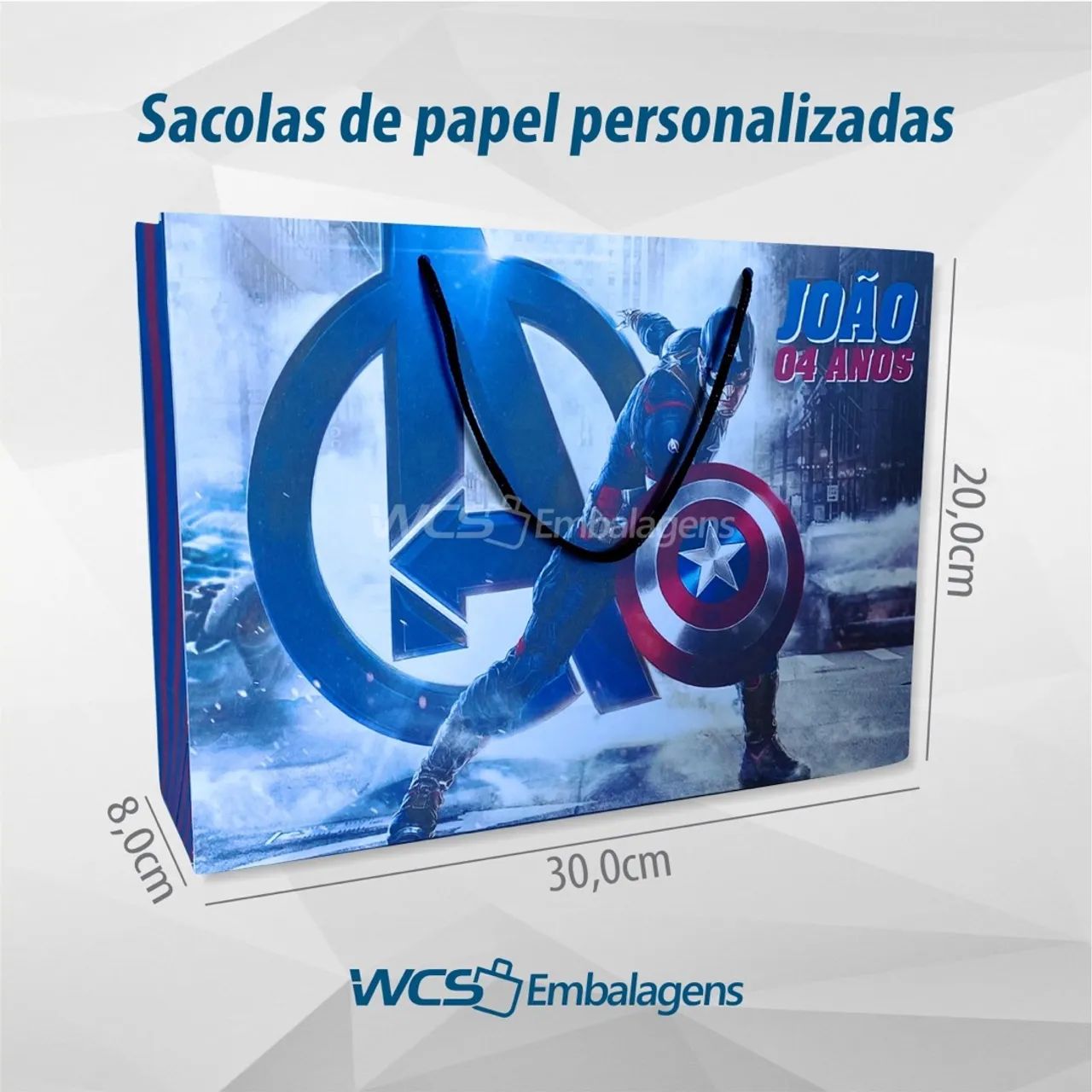 Sacolas de papel para festas 