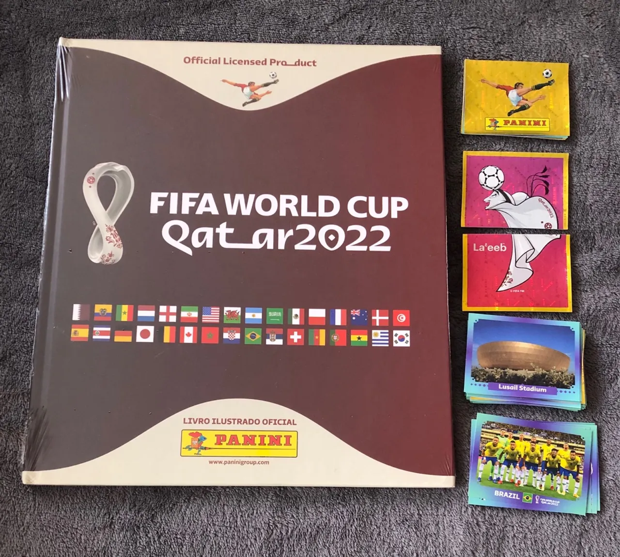 Álbum Copa do Mundo Qatar 2022 Capa Dura Lacrado + 55 Figurinhas