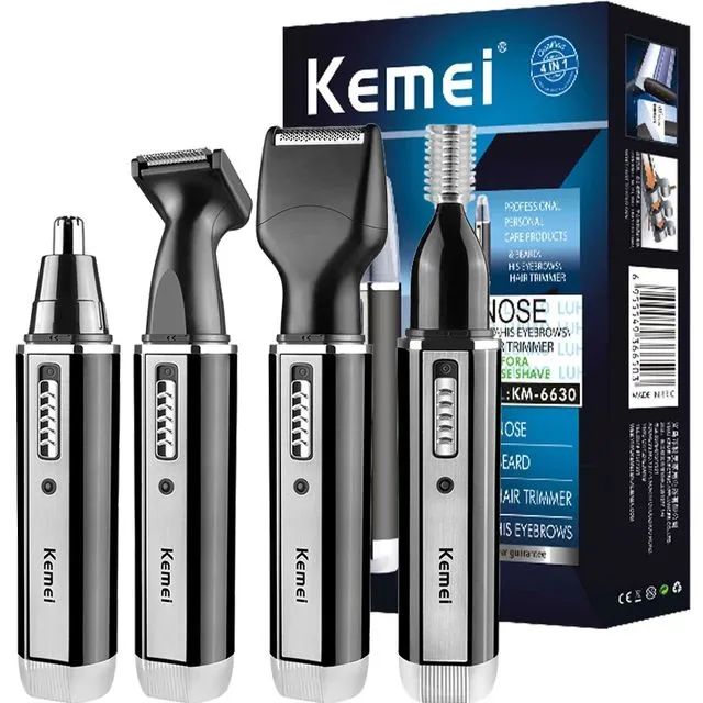 Kit de Aparador de Pelos Kemei 4 em 1 Original 