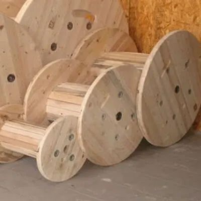 Bobina carretel de madeira diversas medidas apartir de $ 65,00