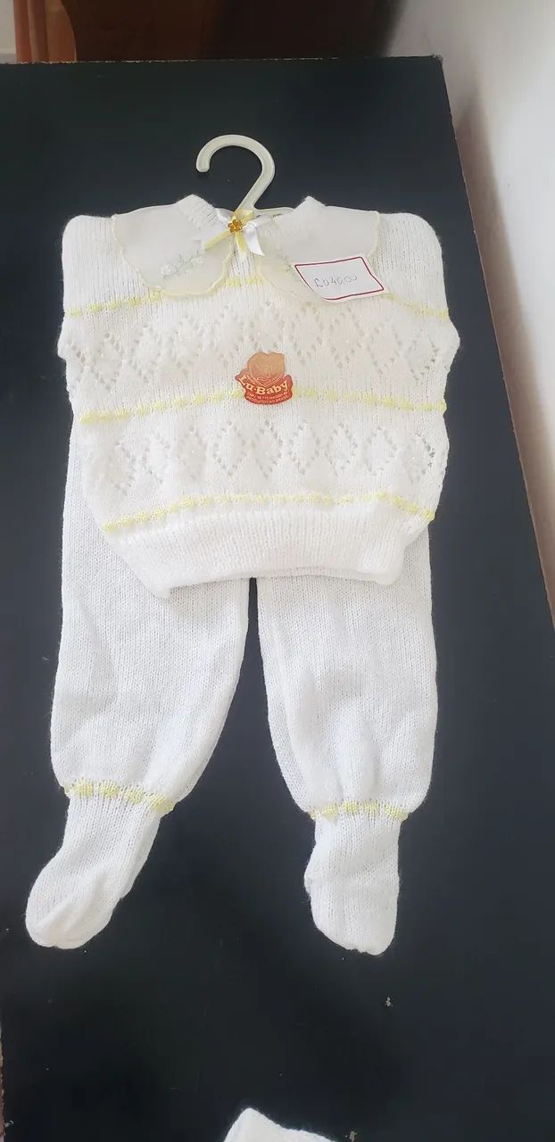 Conjunto de tricot para menina