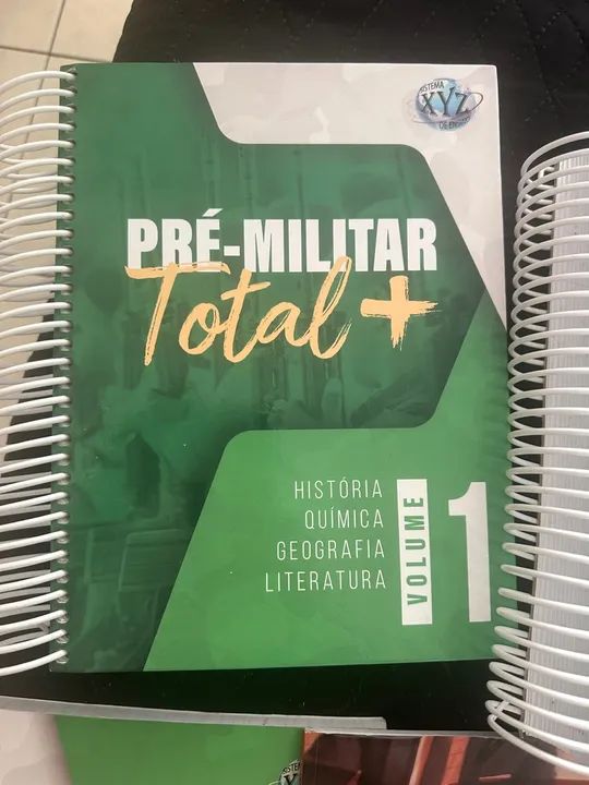 Livros Pré-Militar Total, Cálculo e Física Moderna, Redação, Português