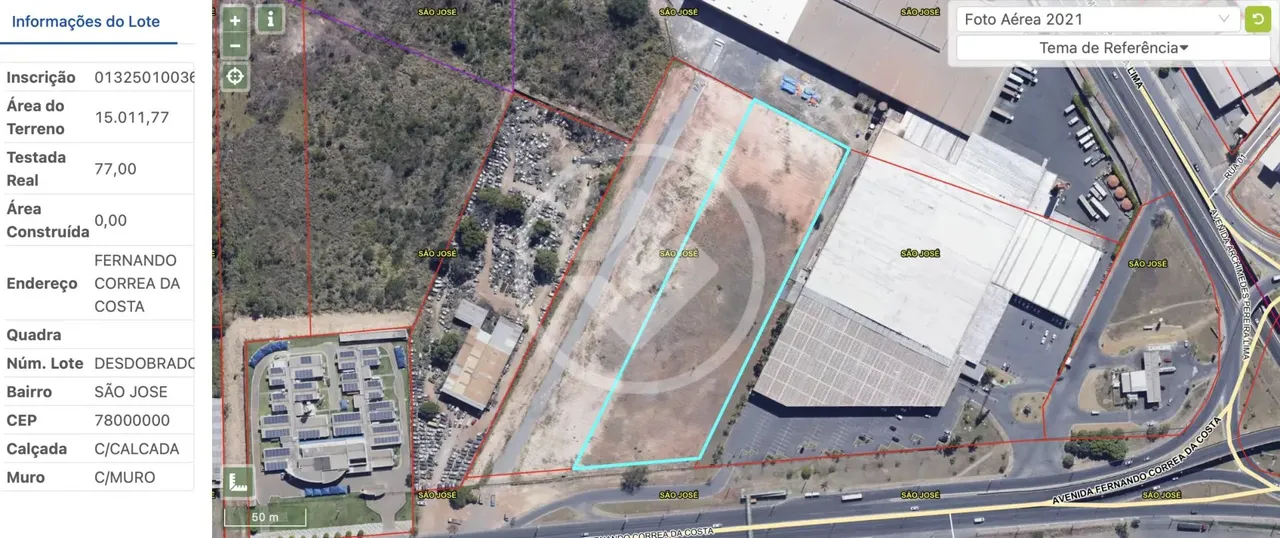 Terreno a venda de 15,000m² na Fernando Correia: Ao lado do Atacadão do Tijucal - R$1.000/