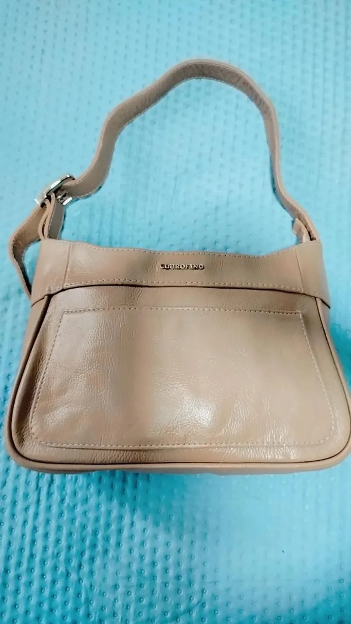 Bolsa de Ombro Couro Fino