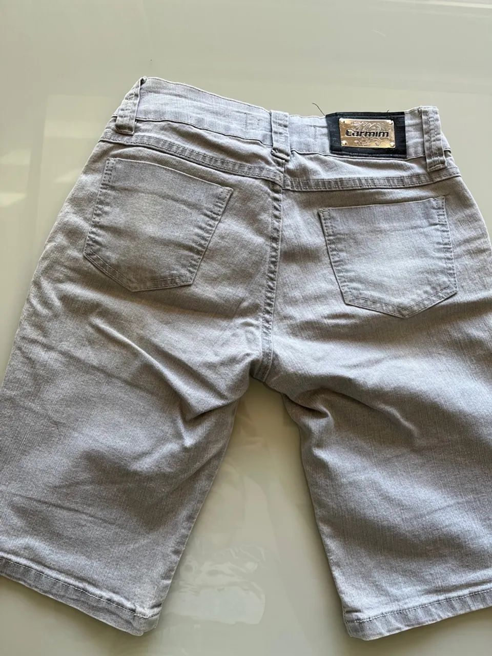 Bermuda Jeans Carmim Cinza - Foto 3