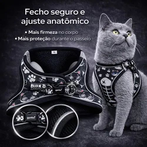 Peitoral para gato tamanho G - Foto 3