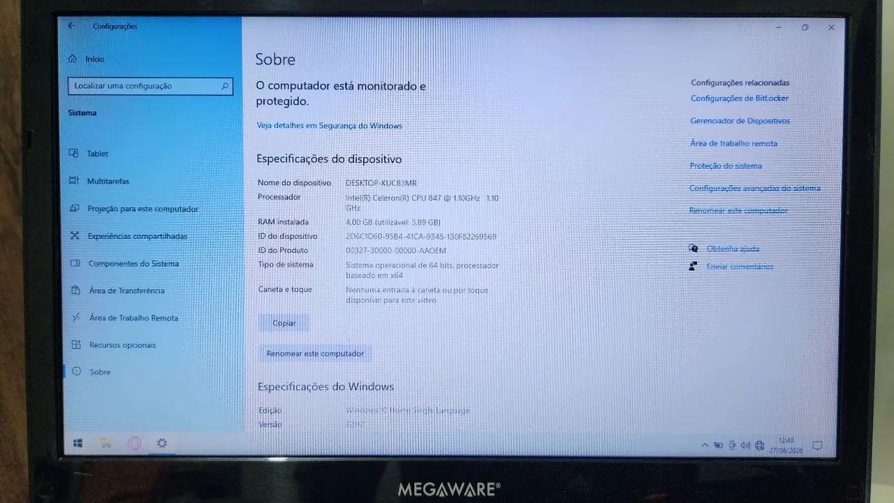 Notebook MEGAWARE - Foto 3
