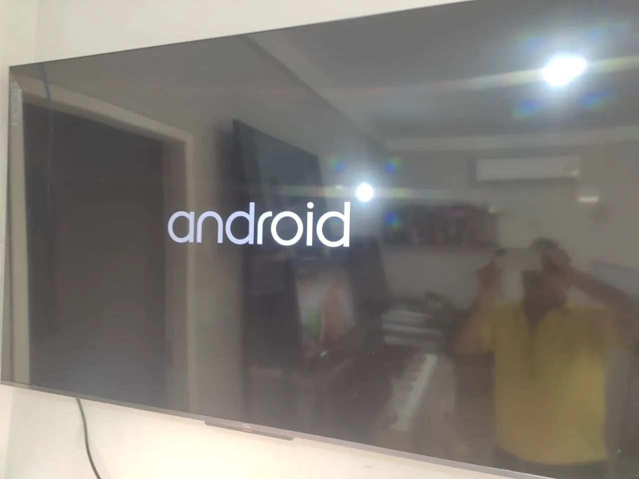 Smart TV tcl Android 65 Polegadas 4K borda infinita comando de voz com nota fiscal - Foto 5