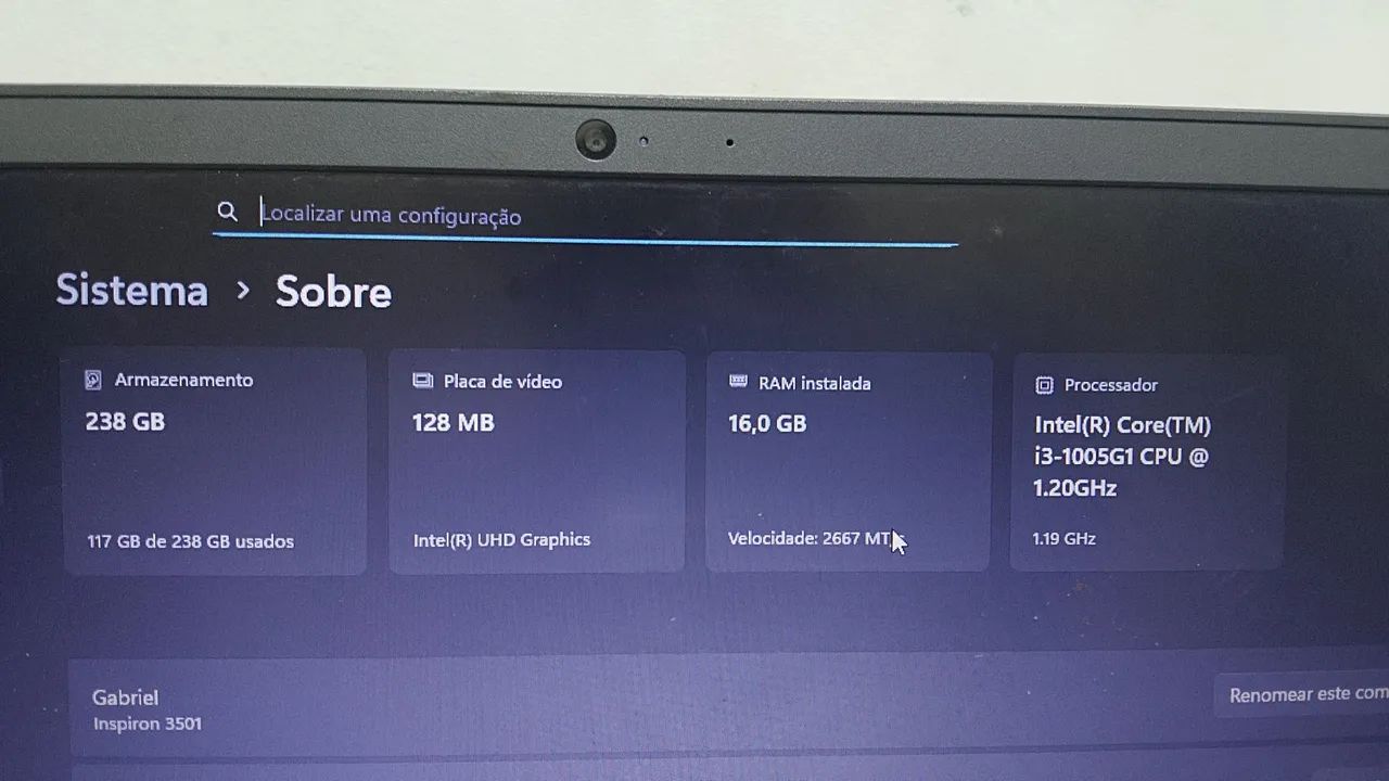 Notebook Dell inspirion 3000 - Foto 2