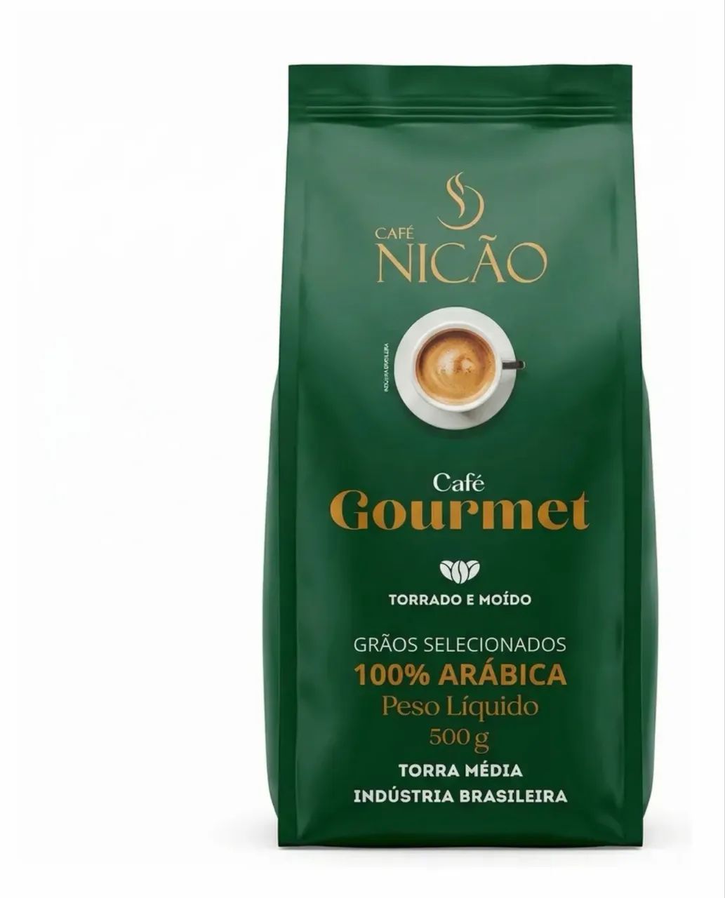 Café Torrado Moído Nicão Gourmet 100% Arábica 500g