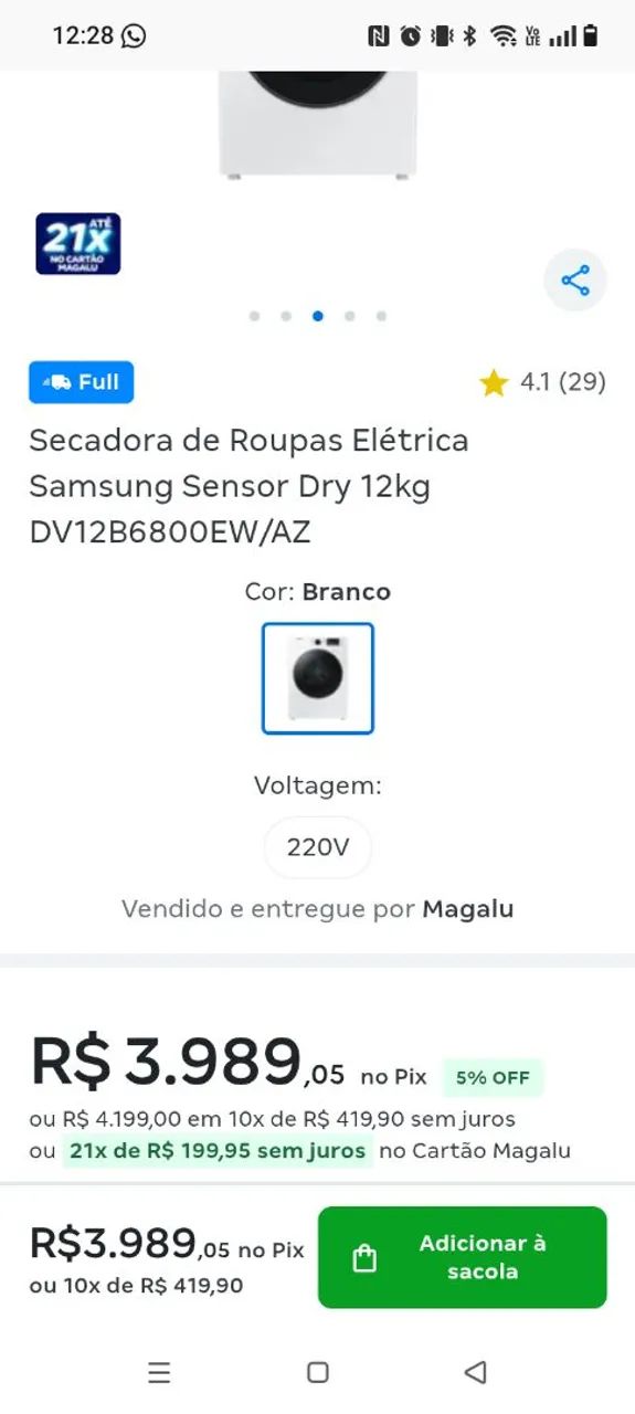 Secadora Samsung nova nunca usada. - Foto 5