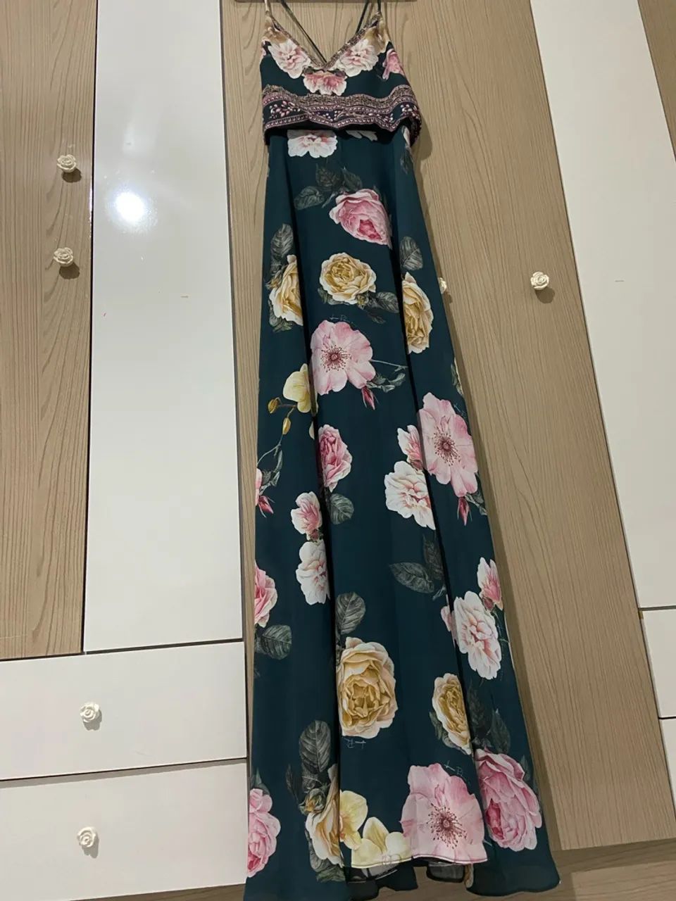 Vestido longo floral Lança Perfume - Foto 3