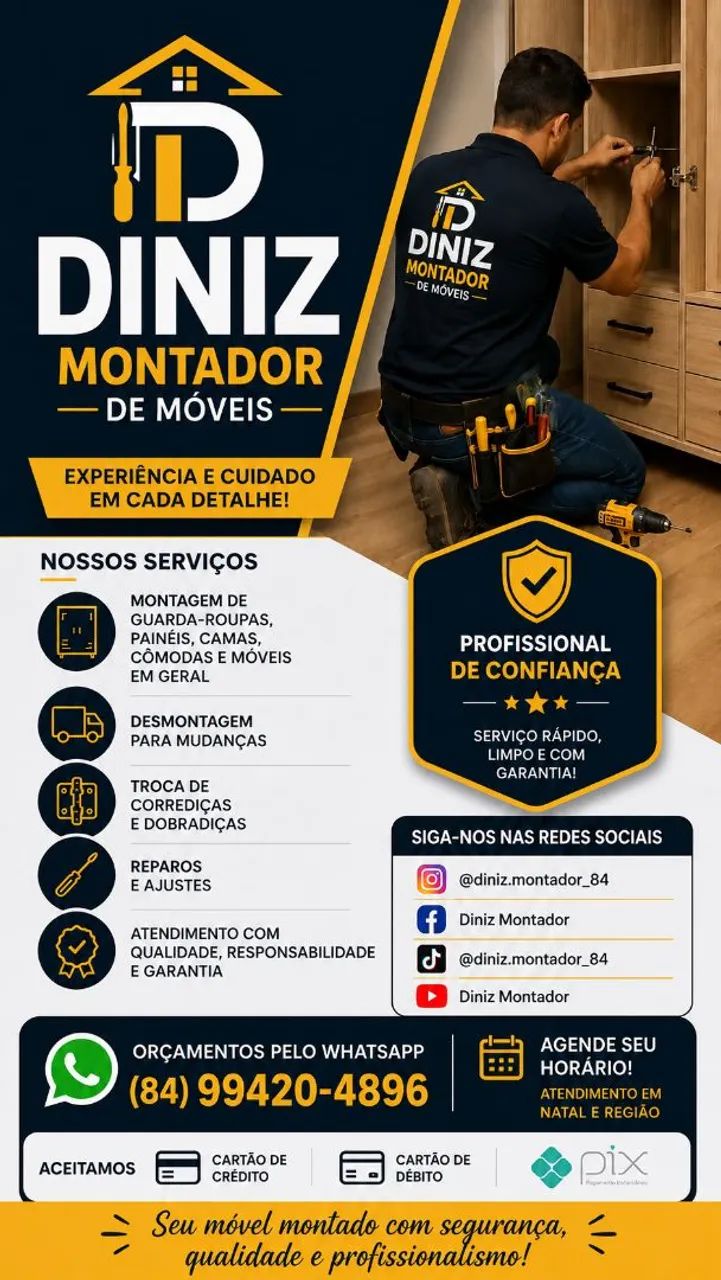Montador de móveis em geral 