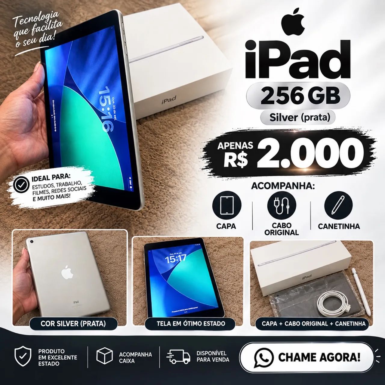 IPAD 9 256gb Silver 