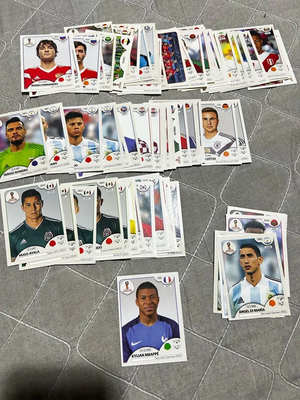 Copa 2018 figurinhas Sul-americanas