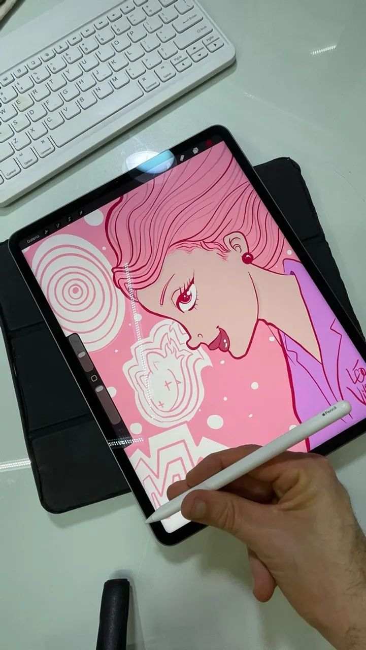 iPad Pro 12,9? M1 512GB + Apple Pencil 2ª geração e teclado com capa  - Foto 5