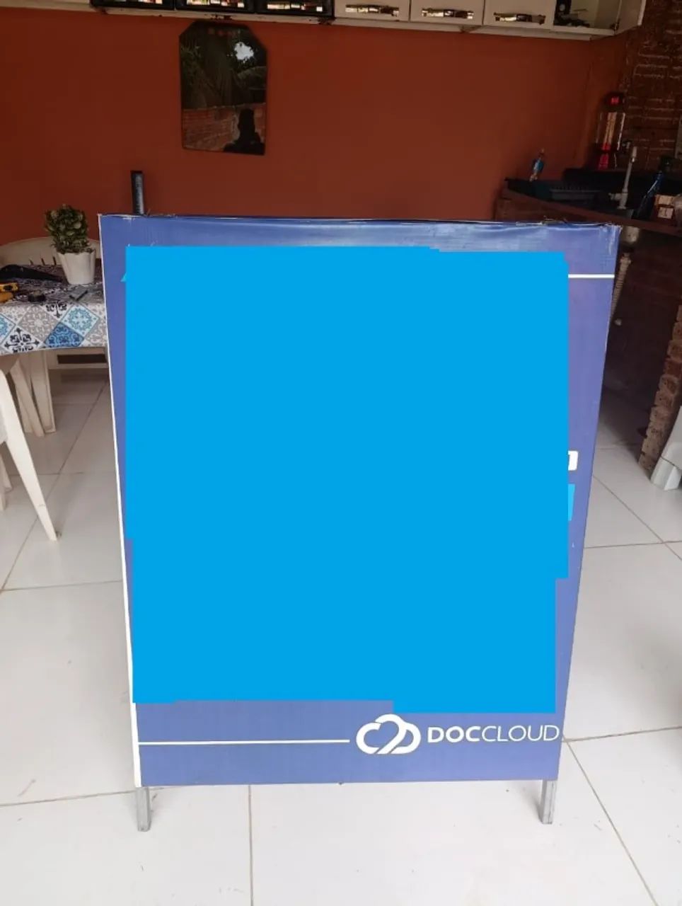 Cavalete para propaganda