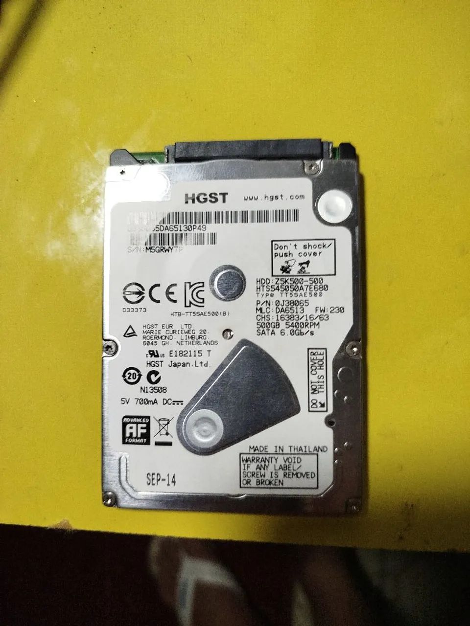 SSD SATA HGST 500GB