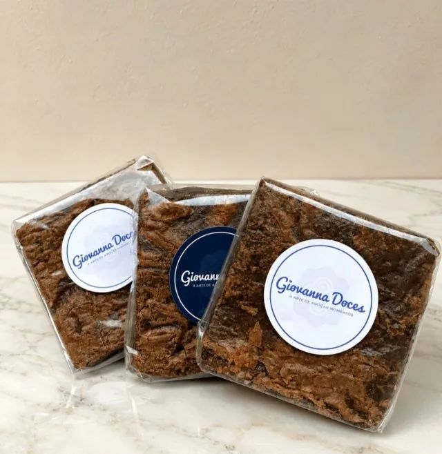 Brownie artesanal com Chocolate Branco