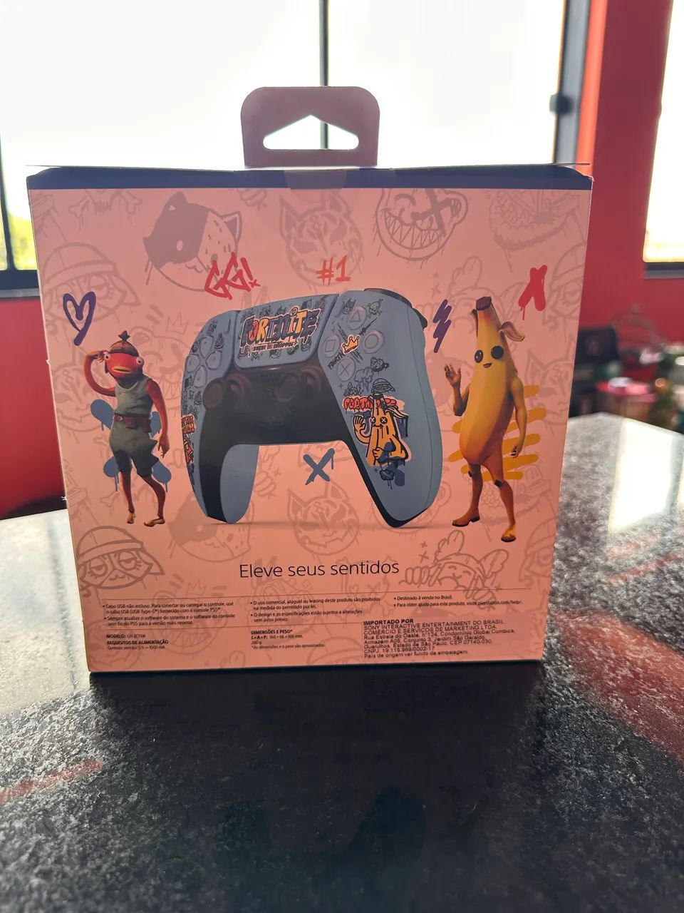 Controle Sem Fio Dualsense Edição Limitada Fortnite Ps5 Novo Azul - Foto 2