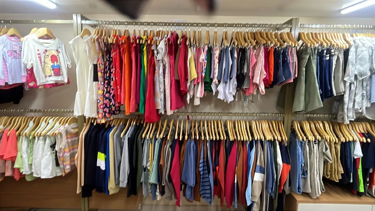 Itens de loja infantil
