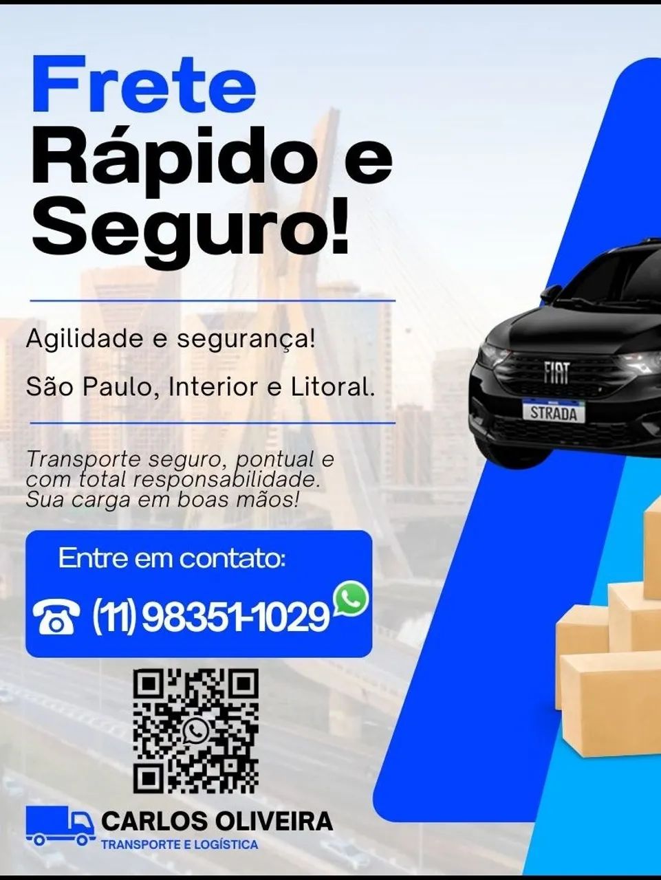 Carreto 200 frete mudança 