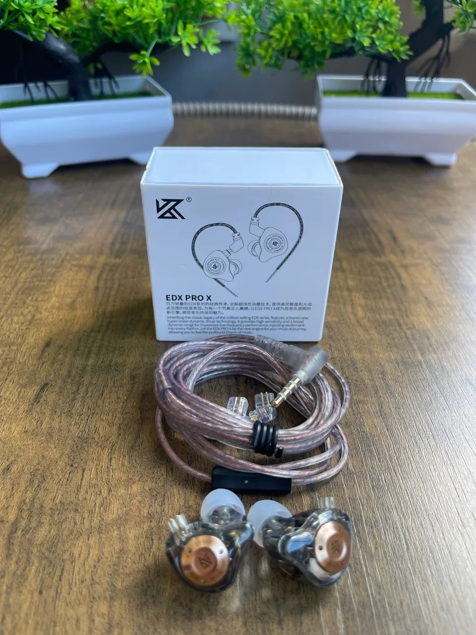 FONE KZ EDX PRO X GREY C/MIC - Foto 3