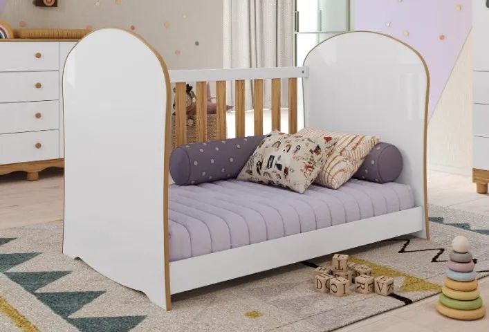 Berço Cama Smim Americano, 100% MDF - Praia Moveis - Foto 4