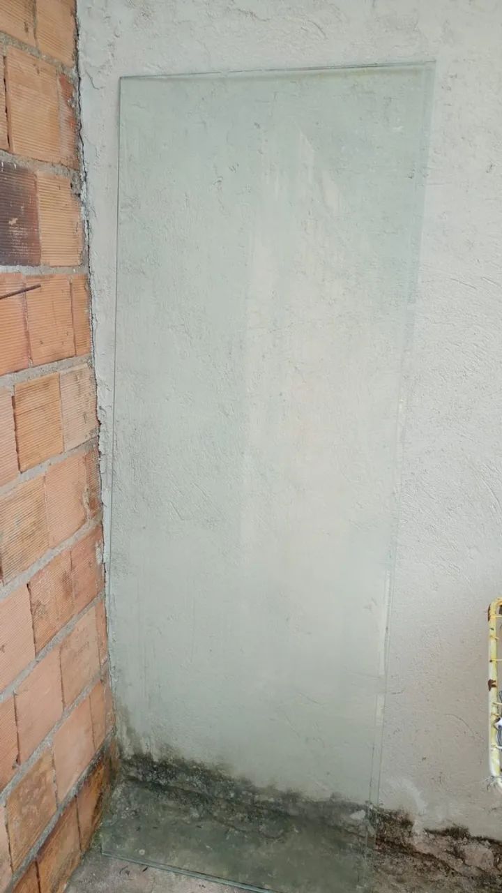 porta de vidro para box