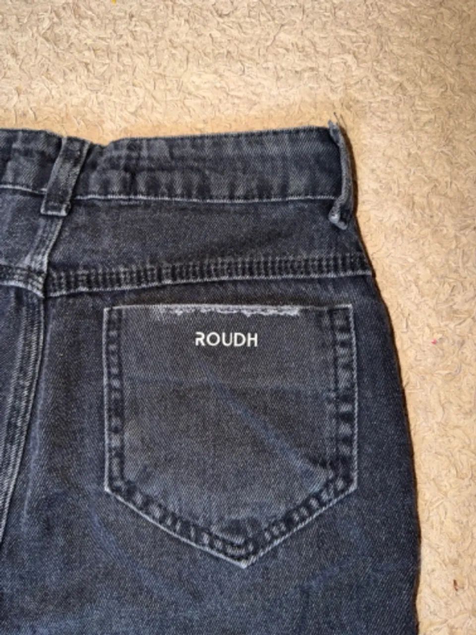 Saia preta jeans  - Foto 4
