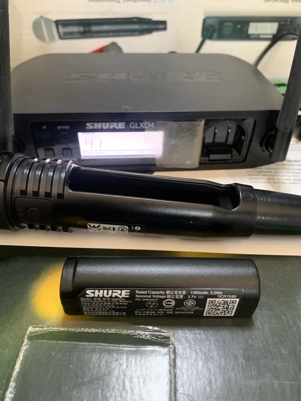 Microfone sem fio Shure GLXD4 Z2 - Foto 4