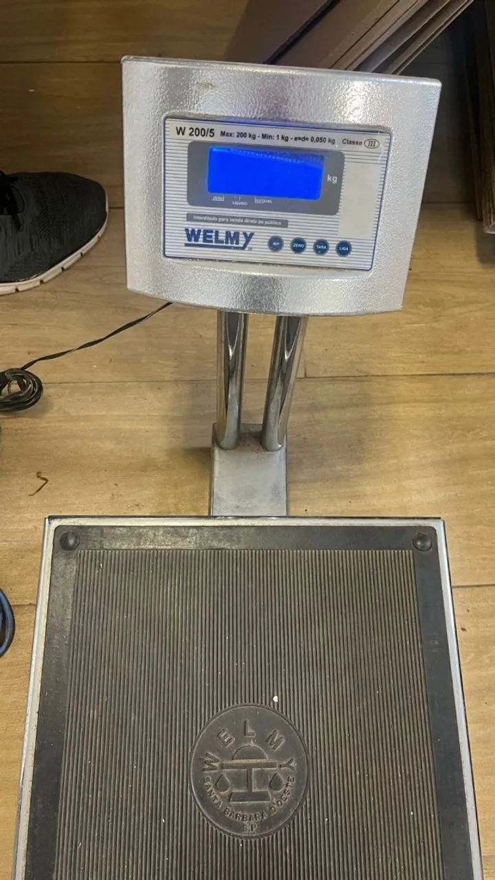 Balança Portátil Profissional 200kg/1kg W200/5 Welmy  - Foto 2