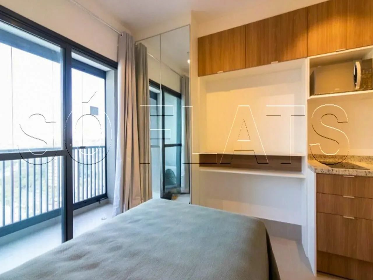 Studio disponivel para locação com 26m² no Jardins | Varanda, metrô próximo. - Foto 3