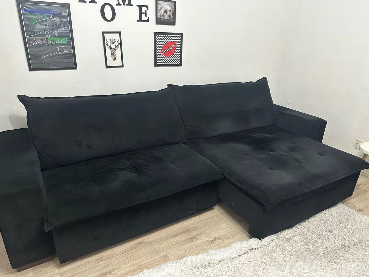 Sofá 3 lugares retrátil