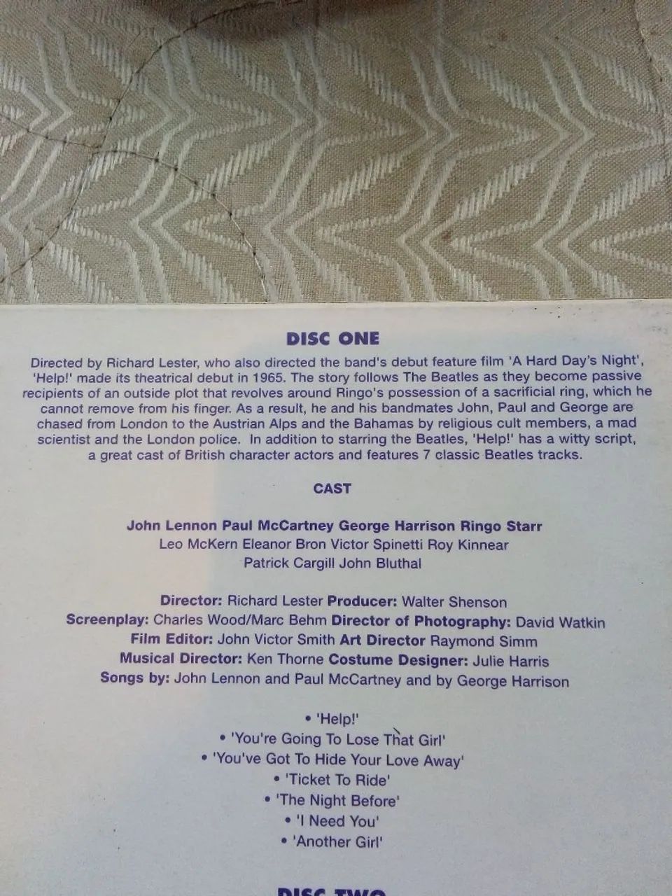 DVD duplo The Beatles Help! Digipack original importado da