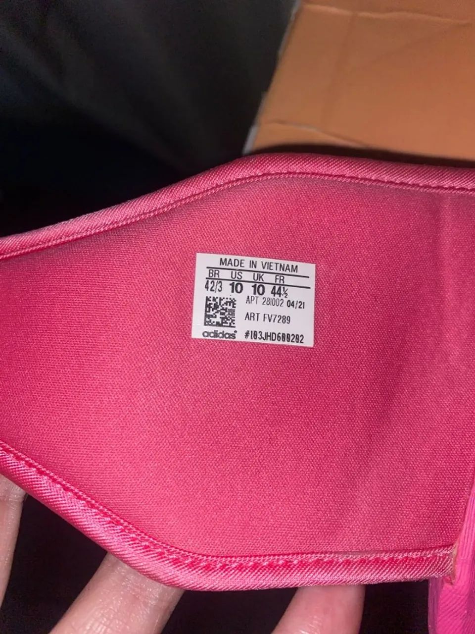 chinelo adidas boost slide pharrell rosa - Foto 4