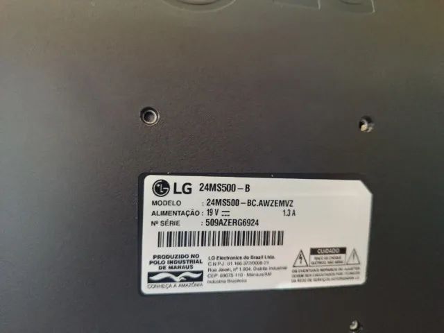 Monitor Gamer LG 24 Polegadas IPS com defeito - Foto 3