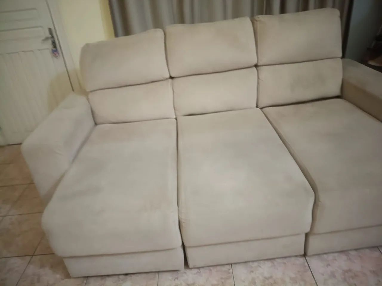 Sofá retrátil 3 lugares 