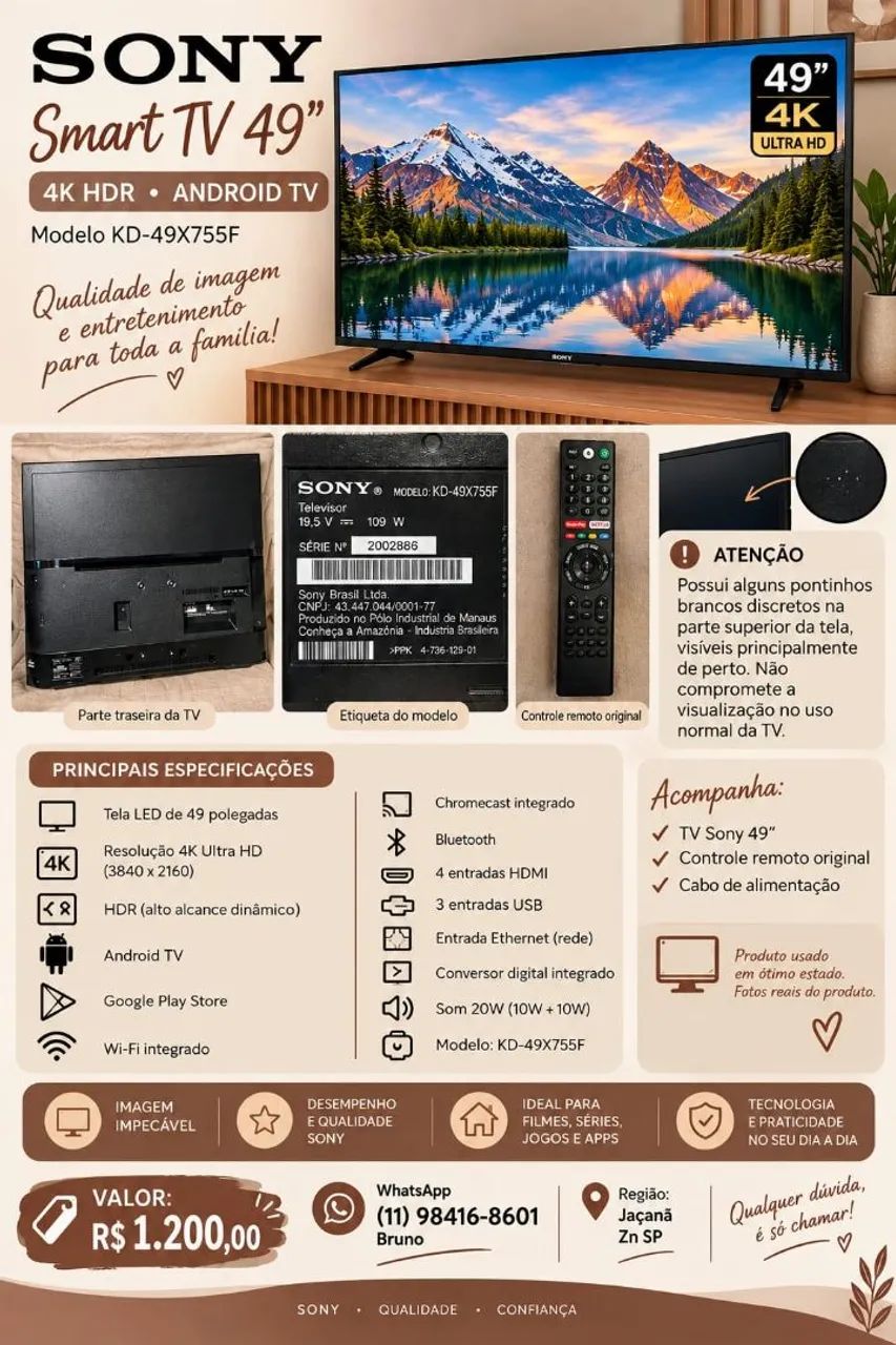 Televisão Sony 