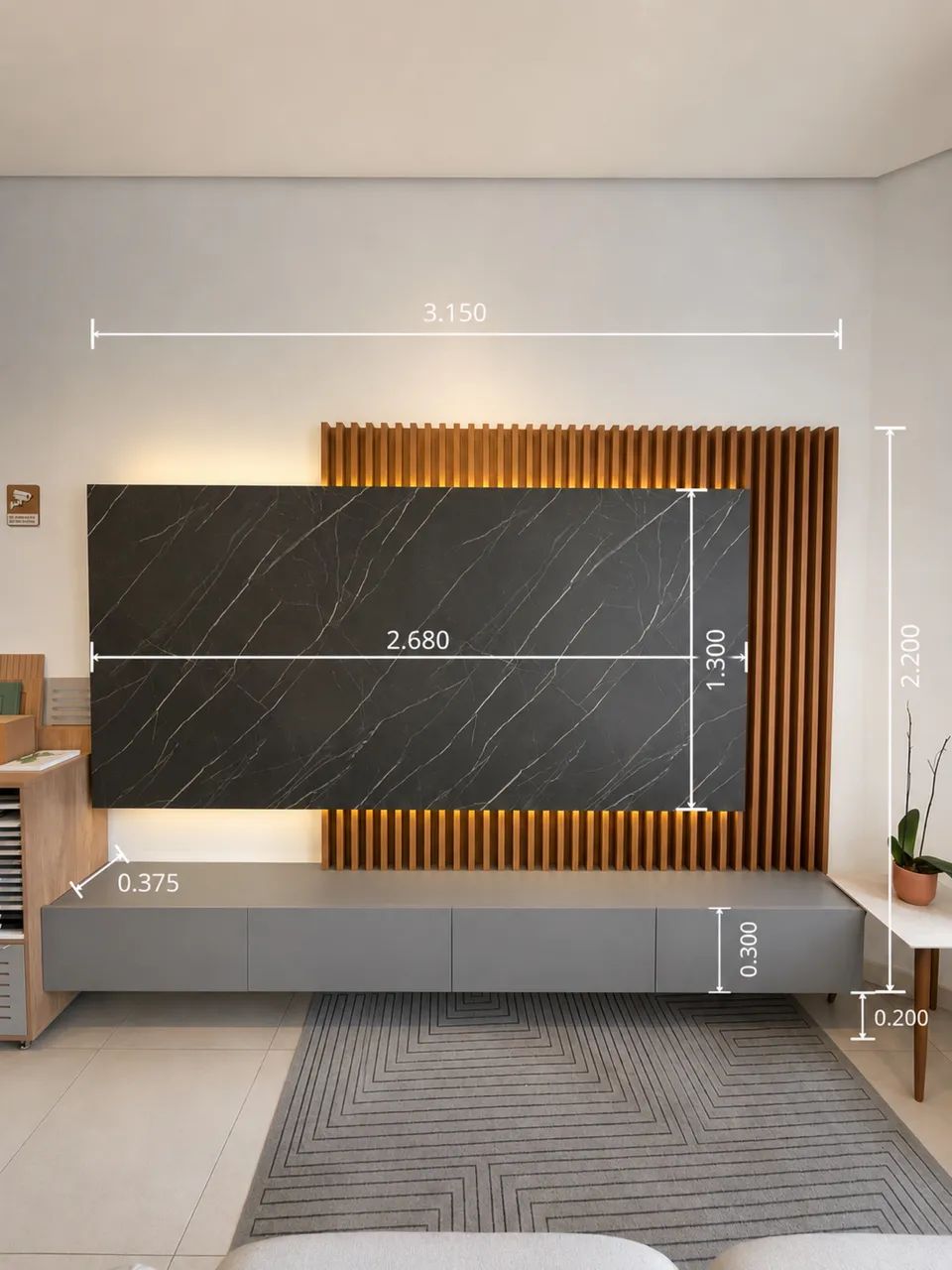 Painel de TV com Rack - Foto 2